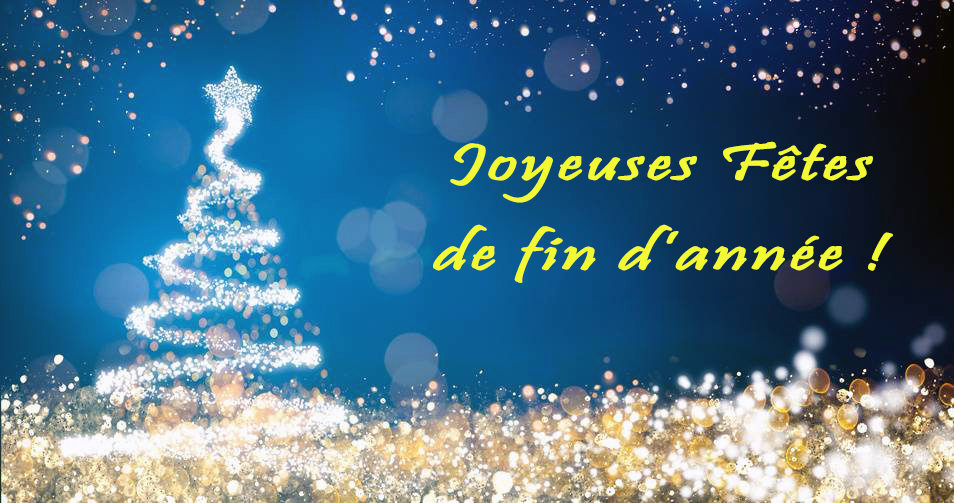 Nous vous souhaitons à toutes et à tous d&rsquo;excellentes fêtes de fin d&rsquo;année
